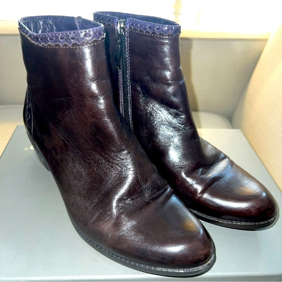 Spring Step “Micaela” Women’s Ankle Bootie Dark Brown Size 6.5M - Picture 1 of 12